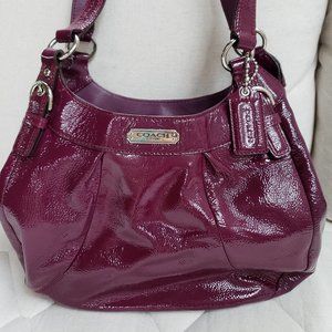 Purple Patent Leather Coach Purse